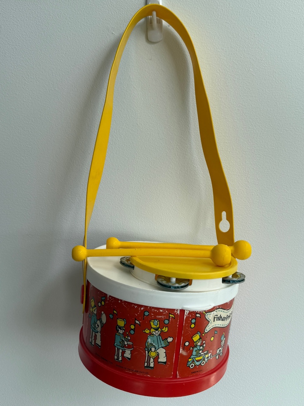 Vintage Fisher Price marching band drum kit
1979